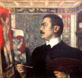 Self-portrait by Franz von Stuck at Alte Nationalgalerie. Berlin, Germany.