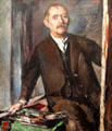 Self-portrait at Easel by Lovis Corinth at Alte Nationalgalerie. Berlin, Germany.