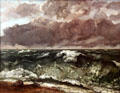 The Wave painting by Gustave Courbet at Alte Nationalgalerie. Berlin, Germany.