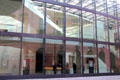 Glass wall of I.M. Pei's German Historical Museum addition. Berlin, Germany.