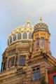 Domes of Berlin New Synagogue. Berlin, Germany.