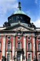 Central facade of New Palace at Sanssouci Park. Potsdam, Germany.