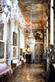 Baroque hallway in Sanssouci Palace at Sanssouci Park. Potsdam, Germany.