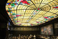Stained glass ceiling of Peters Brauhaus near Alter Markt. Köln, Germany.