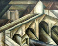 Bridge III painting by Lyonel Feininger at Ludwig Museum. Köln, Germany.