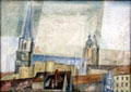 Towers Over the City painting by Lyonel Feininger at Ludwig Museum. Köln, Germany.