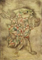 Fool in Trance painting by Paul Klee at Ludwig Museum. Köln, Germany.