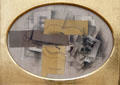 Glass, Violin & Sheet of Music cubist painting by Georges Braque at Ludwig Museum. Köln, Germany.