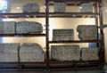 Grave markers display at Roman Germanic Museum. Köln, Germany.