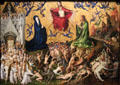 The Last Judgment painting by Stefan Locher at Wallraf-Richartz Museum. Köln, Germany.
