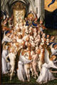 Detail with St Peter of The Last Judgment painting by Stefan Locher at Wallraf-Richartz Museum at Wallraf-Richartz Museum. Köln, Germany.