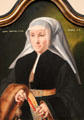 Portrait of a 45 Year-old Woman by Bartholomäus Bruyn, the Elder at Wallraf-Richartz Museum. Köln, Germany.
