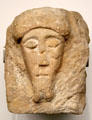 Head of Bearded Man architectural element on a house at New Aachen City Museum. Aachen, Germany.