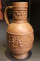 Panel jug with Tavern Scene by Jans Emens Mennicken at New Aachen City Museum. Aachen, Germany.