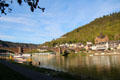 Skagerrak Bridge over Mosel River between Cochem & Cond. Cochem, Germany.