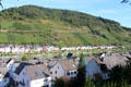 Mosel River & vineyards at Zell. Zell, Germany.