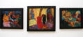 Saint Mary of Egypt Triptych painting by Emil Nolde at Hamburg Fine Arts Museum. Hamburg, Germany.
