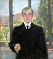 Self portrait in Florence by Max Beckmann at Hamburg Fine Arts Museum. Hamburg, Germany.