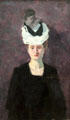 Mrs. Minna Tube-Beckmann painting by Max Beckmann at Hamburg Fine Arts Museum. Hamburg, Germany.