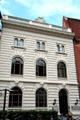 Neoclassical stone office building. Lübeck, Germany.