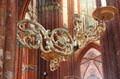 Two candle sconce at St Mary's Church. Lübeck, Germany.