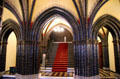 Interior staircase of main building at Lübeck Rathaus. Lübeck, Germany.