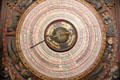 Calendar face of Medieval astronomical clock at St Mary's Church. Rostock, Germany.