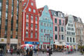 Rungestraße streetscape. Rostock, Germany.