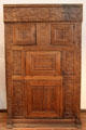 Carved Germanic cupboard at Schleswig Holstein State Museum. Schleswig, Germany.