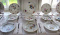 Meissen porcelain service at Schleswig Holstein State Museum. Schleswig, Germany.