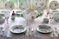 Meissen porcelain service at Schleswig Holstein State Museum. Schleswig, Germany.
