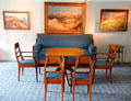 Living room suite by Richard Riemerschmid for Deutsche Werkstätten Dresden-Hellerau at Schleswig Holstein State Museum. Schleswig, Germany.