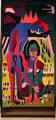 Schwarzer Frühling tapestry by Ernst Ludwig Kirchner at Schleswig Holstein State Museum. Schleswig, Germany.