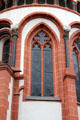 Gothic window in St Peter's Church. Bacharach, Germany.