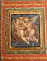 11. Roman ceiling fresco section depicting pair of cupids with censer bowl at Cathedral Museum. Trier, Germany.