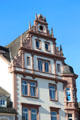 Baroque roofline of building on Hauptmarkt. Trier, Germany.