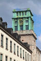 Clock tower at Technische Universität München. Munich, Germany.