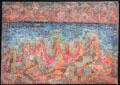 Cliffs by the Sea painting by Paul Klee at Lenbachhaus. Munich, Germany.