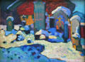 Kochel - Graveyard painting by Wassily Kandinsky at Lenbachhaus. Munich, Germany.