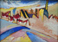 Study for Winter II painting by Wassily Kandinsky at Lenbachhaus. Munich, Germany.