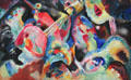 Improvisation Deluge painting by Wassily Kandinsky at Lenbachhaus. Munich, Germany.