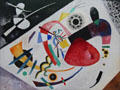 Red Spot II painting by Wassily Kandinsky at Lenbachhaus. Munich, Germany.