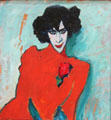 Portrait of Dancer Alexander Sacharoff by Alexej von Jawlensky at Lenbachhaus. Munich, Germany.