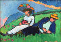 Jawlensky & Werefkin painting by Gabriele Münter at Lenbachhaus. Munich, Germany.