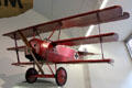 Fokker Dr. I triplane WWI fighter at Deutsches Museum. Munich, Germany.