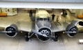 Position of 3 engines of Junkers Ju52/3m airliner at Deutsches Museum. Munich, Germany.