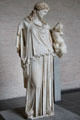 Eirene, goddess of peace, as mother of prosperity copy of original by sculptor Cephisodotus of Athens at Glyptothek. Munich, Germany.