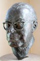 Bronze bust of Ernst Schneider who donated collection of Meissen porcelain for museum in Lustheim Palace at Oberschleißheim. Munich, Germany.