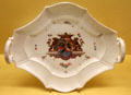 Meissen porcelain serving platter by Johann Joachim Kaendler from Graf Sulkowski table service at Meissen porcelain museum at Lustheim Palace. Munich, Germany.