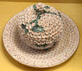 Meissen porcelain snowball terrine & underplate at Meissen porcelain museum at Lustheim Palace. Munich, Germany.